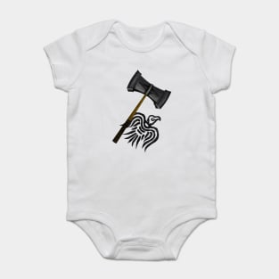 Thor Viking War Hammer Baby Bodysuit